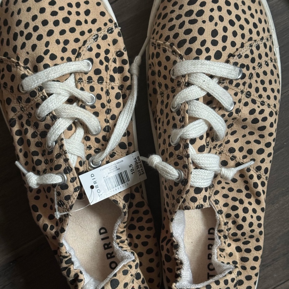 Torrid Cheetah Print Sneakers with Black Spots